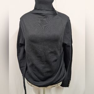 Tommy Hilfiger Black Turtleneck Sweater